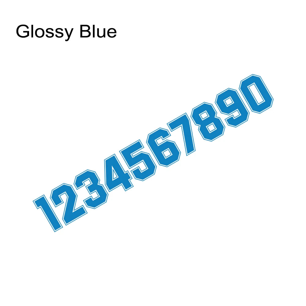 Car Side Door Custom Number Styling Stickers For 0 1 2 3 4 5 6 7 8 9 Auto Tuning Accessories Vinyl Film Decoration Decals