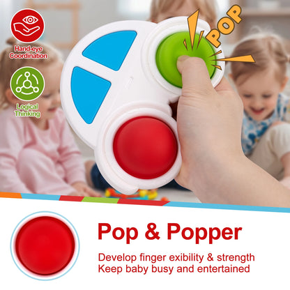 Baby Finger Toys Infant Montessori Colorful Sensory Toys Anti Stress Relief Toys Early Education Intensive Training Fidget Toys