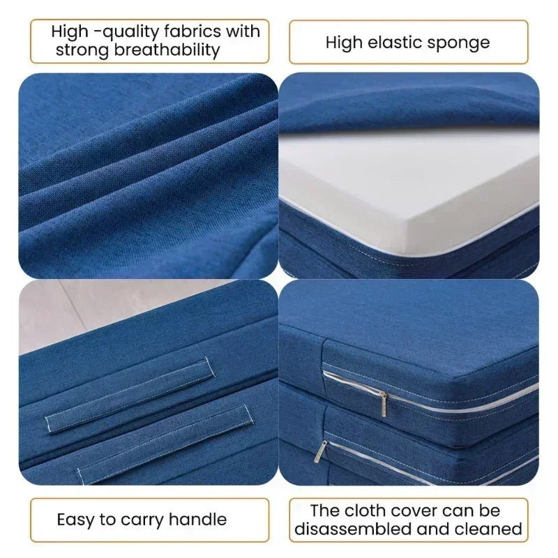 Foldable Memory Foam Floor Mattress Portable Single Sleeping Mat Tatami Pad For Office Lunch Break Yoga Guest Bed Furniture