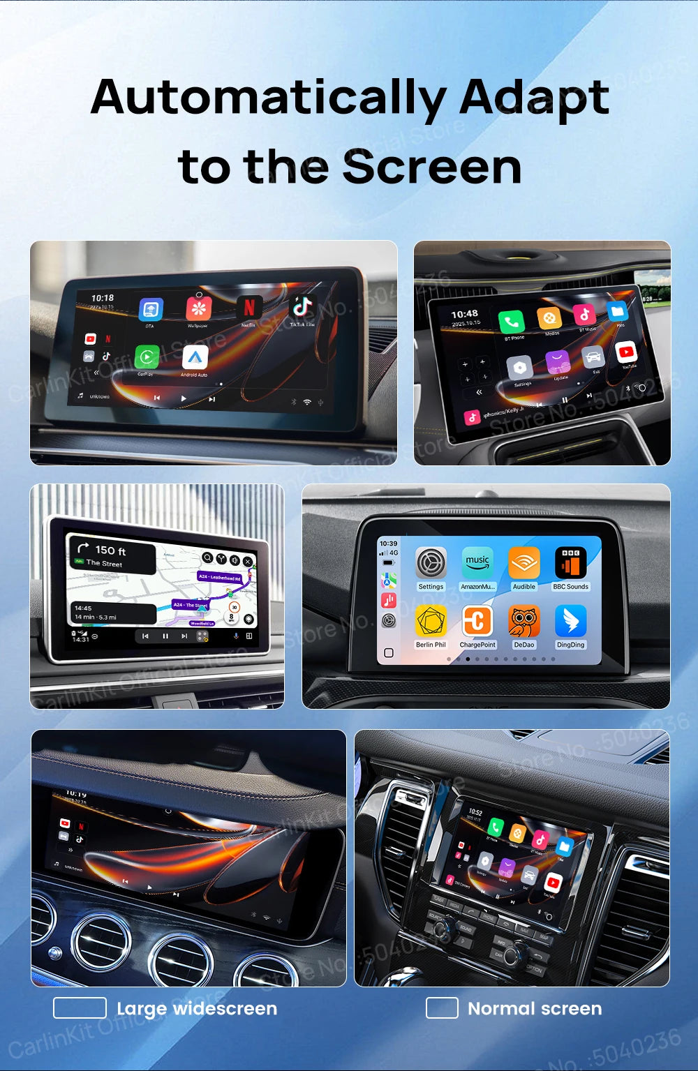 CarlinKit 4.0 CP2A Pro 3-In-1 Android TV Box CarPlay Ai Box Support Netflix YouTube Wireless CarPlay &Android Auto Smart Car Box
