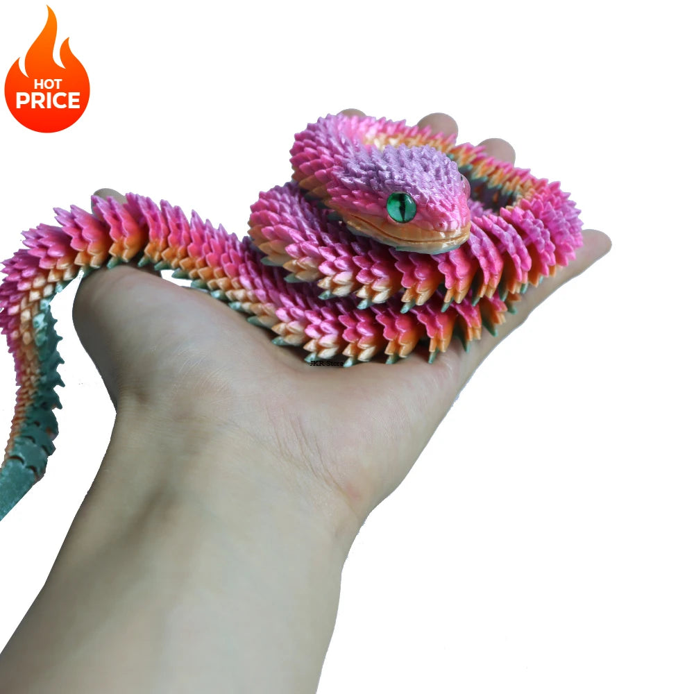 Hot 3D Printing Snake Eggs Home Decoration Creative Pressure-reducing Snake Molds Home Decor Items Moving Rotating Anime Figures