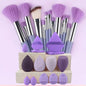 33pcs beauty set makeup kit  large and small beauty sponges for flawless makeup application and removal of makeup full set