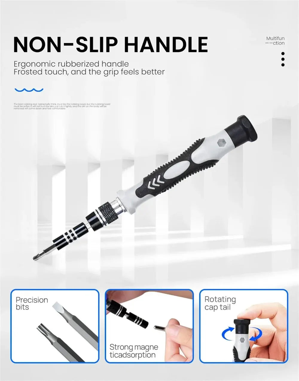 115 in 1 Multifunctional Screwdriver Set Electronic Repair Tools for Computer Phone and Household Use Insulation Screwdriver Kit