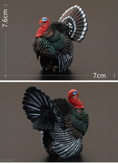 Solid simulation animal model domestic chicken rooster hen chick ornaments home decoration crafts