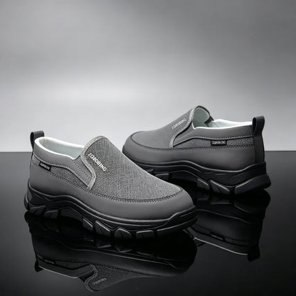2026 New Men's Loafers Spring Large Size 39-48 Round-Toe Men's Moccasins Slip-On Mature Men's Shoes Simple Lightweight Casual Shoes