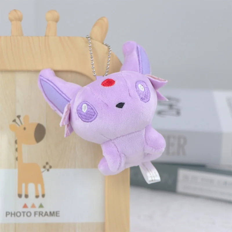 Pokemon Plush Keychain Anime Jigglypuff Gengar Sprigatito Urchin Mimikyu Sylveon Mew Umbreon Rowlet Stuffed Plushies Toys Gifts