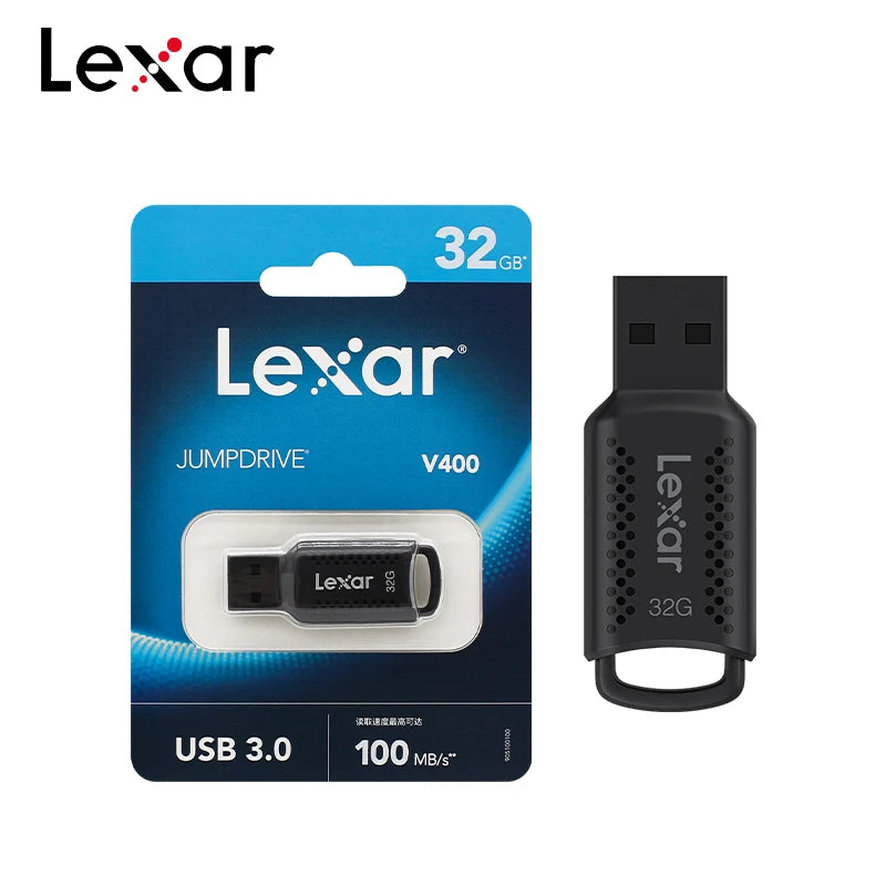 Original Lexar JumpDrive V400 USB 3.2 Stick 32GB 64GB 128GB 256GB USB Pen Drive Memory Stick U Disk For Computer