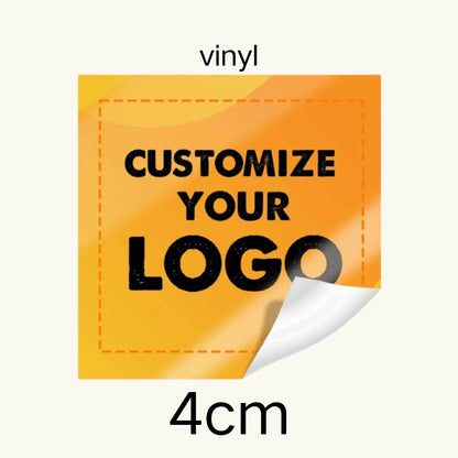 Custom Stickers PVC Waterproof Die Cut Vinyl Logo Labels Square Personalized Sticker for Laptop Birthday Party Wedding Business