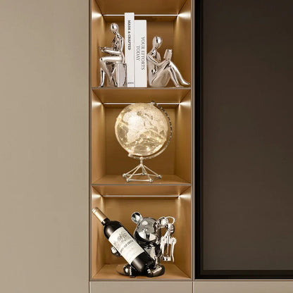 Modern  Ceramic Human Figure Bookends Sculpture Decor Book Holder For Nightstand TV Cabinet Wine Rack Office Desktop Home