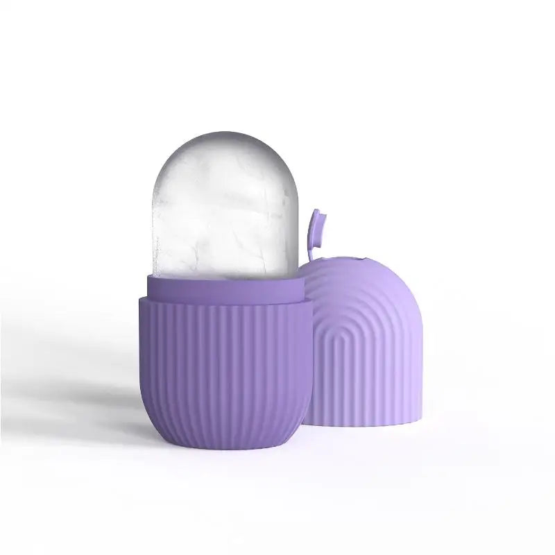 [ZY]Ice Face Roller Ice Cube Beauty Massage Silicone Ice Mold Eye Puffiness Ice Facial Roller Shrink Pores Multifunctional Mold