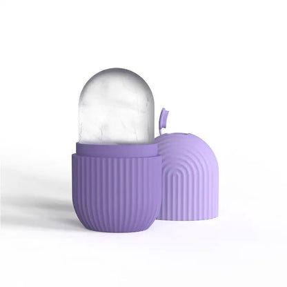 [ZY]Ice Face Roller Ice Cube Beauty Massage Silicone Ice Mold Eye Puffiness Ice Facial Roller Shrink Pores Multifunctional Mold