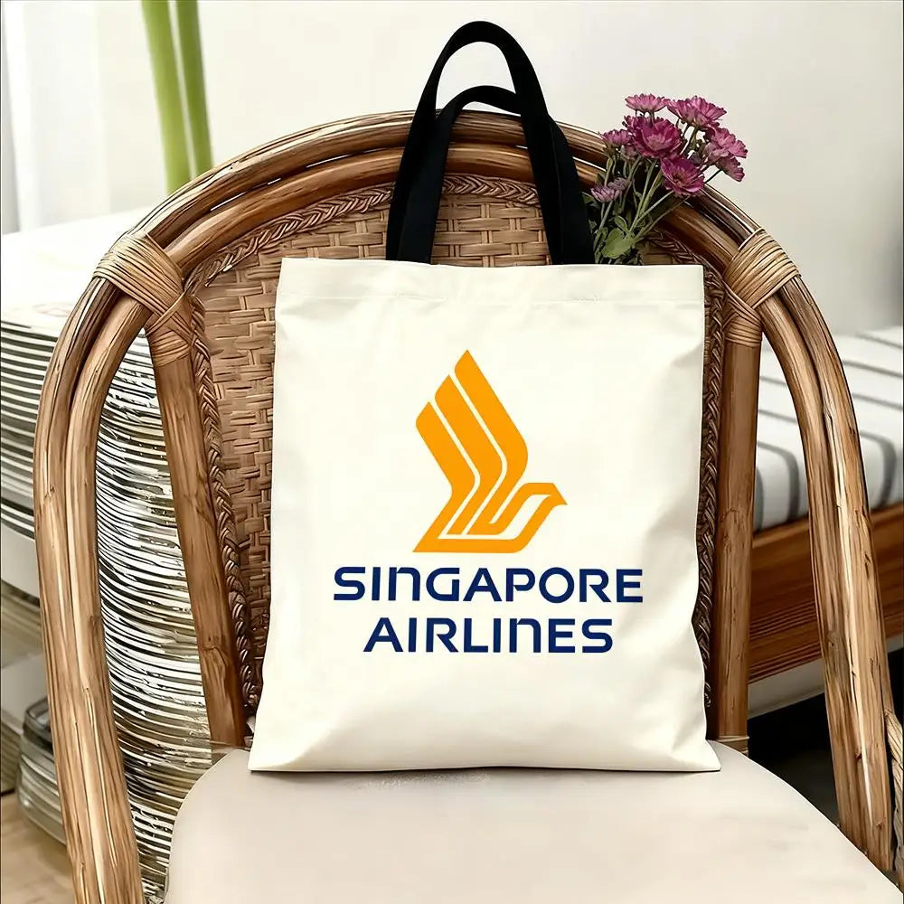 Singapore Airlines Storage Bags Handbag Women Casual Underarm Top Handle Bag Lady Shopping Travel Bags
