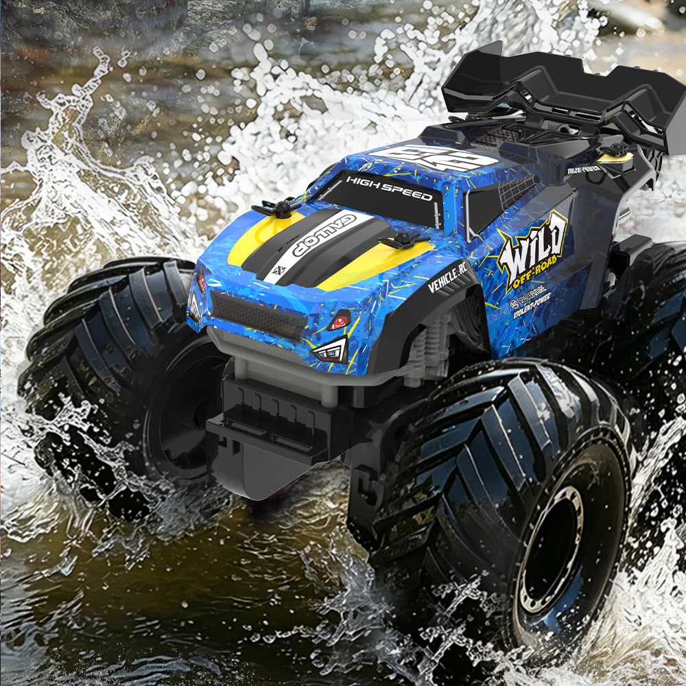 JJRC 2026 Q248 Remote Control Toy 4WD Off Road Amphibious Climbing Vehicle Waterproof Stunt Remote Control Car Children Toy Gift