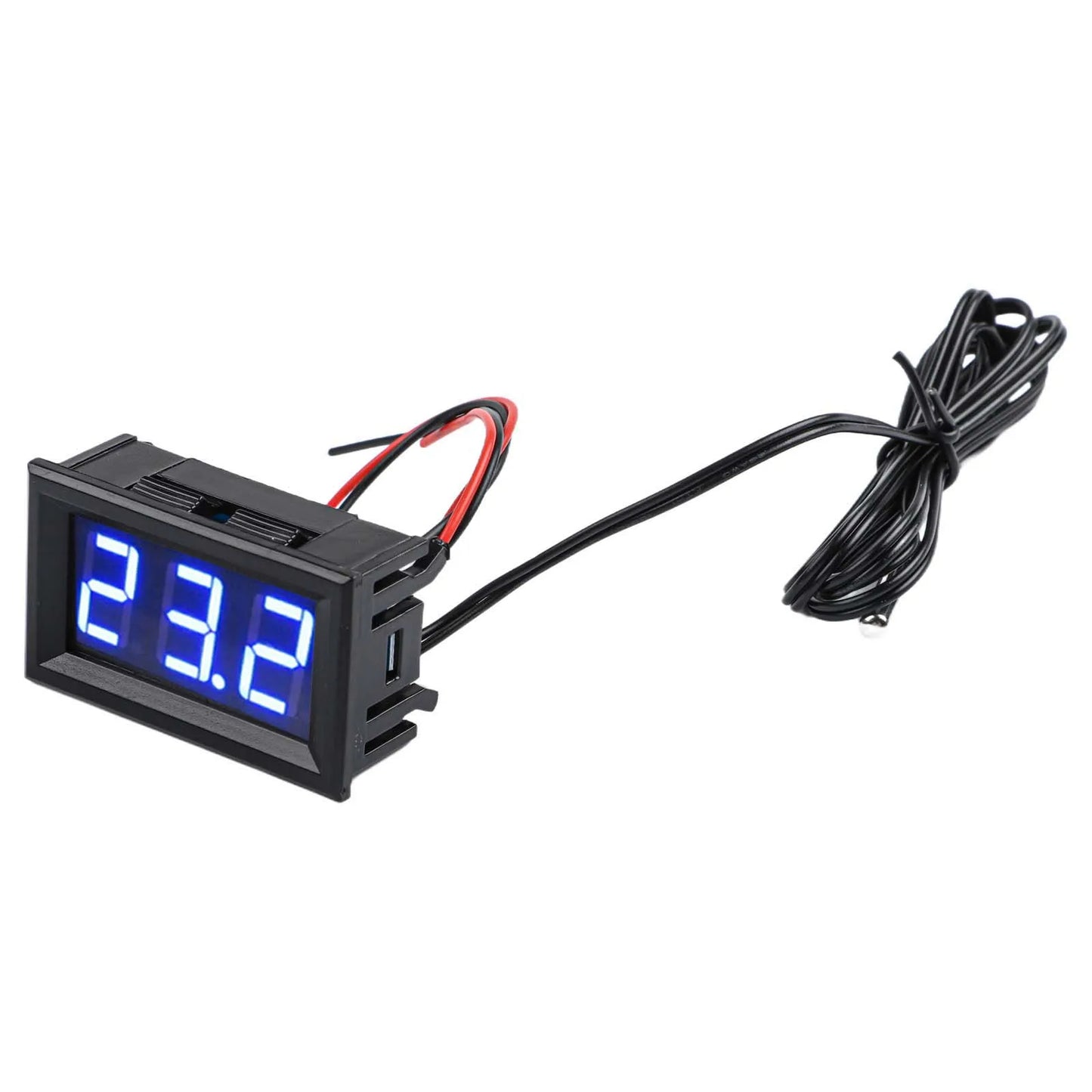 1*Digital Thermometer With Probe LED -50~110°C DC 5-12V Car Temperature Panel Meter Gauge  Instrument Parts & Accessories