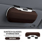 Press Switch Car Glasses Box Sun Visor Glasses Holder Internal Soft Fabric Scratch Resistant Shock-proof Eyeglasses Storage Case