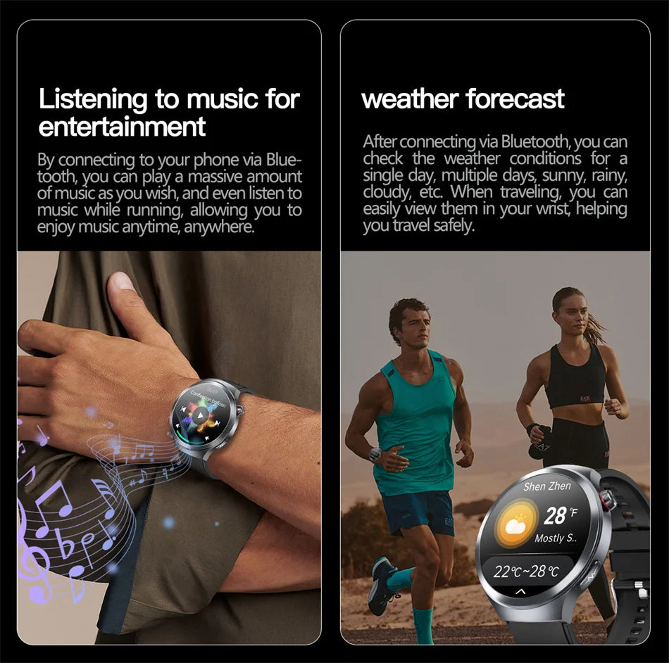 2026New 1.73-inch Sapphire AMOLED Smart Watch Men Women ECG Uric Acid Blood Pressure Health Track Call Clock Care Smartwatch NFC
