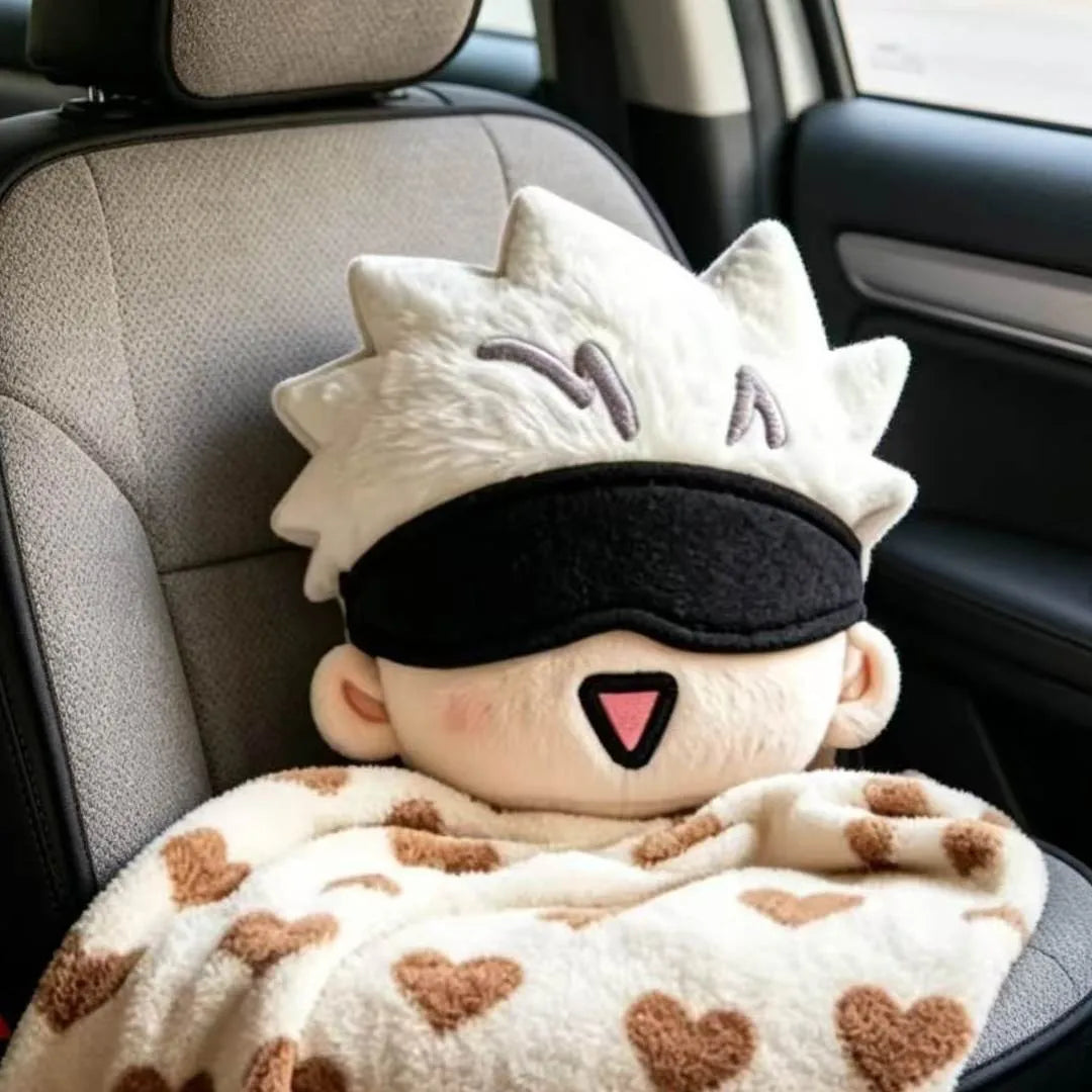 Jujutsu Kaisen Satoru Gojo Anime Plush Toy Cute Body Pillow Seat Cushion Car Bedroom Decor Soft Plushie Merchandise