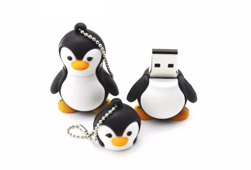 JASTER Uroczy Kreskówkowy Zwierzęcy Pendrive USB 64 GB Pingwin Kot Pamięć USB 32 GB Sowa Dinozaur Pendrive 16 GB Pszczoła Lis Pendrive 8 GB