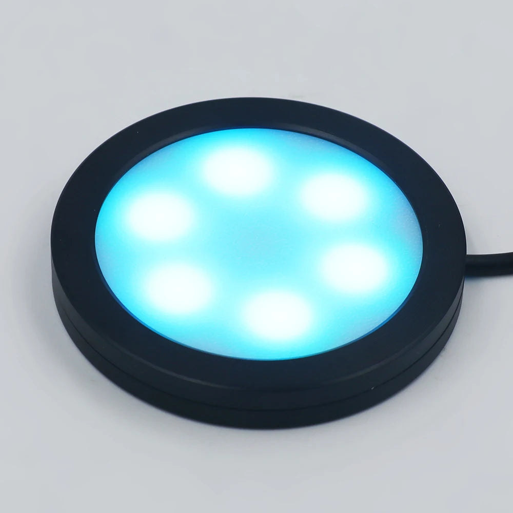 24Key Remote RGB Under Cabinet Light 5V USB Switch 1 2 4 6 Lights Kit Slim Lamp for Kitchen Display Case Home Bar Desk Accent