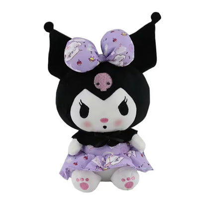 2026 New Sanrio Strawberry Kuromi & My Melody Plush Pillow, Soft Fluffy Stuffed Doll, Cute Bedroom Decor Surprise Gift for Girls