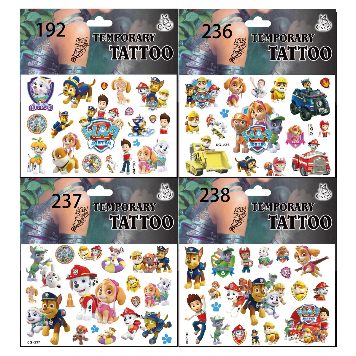 Paw Patrol Party Favors Slap Bracelet Stamps Keychains Gift Bag Stickers Birthday Party Decoration Christmas Stocking Fillers