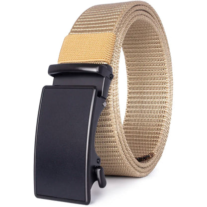 Automatic Buckle Light Comfortable Nylon Military Belt Outdoor Hunting Multifunctional Tactical Canvas Belt High Quality Men Bel
