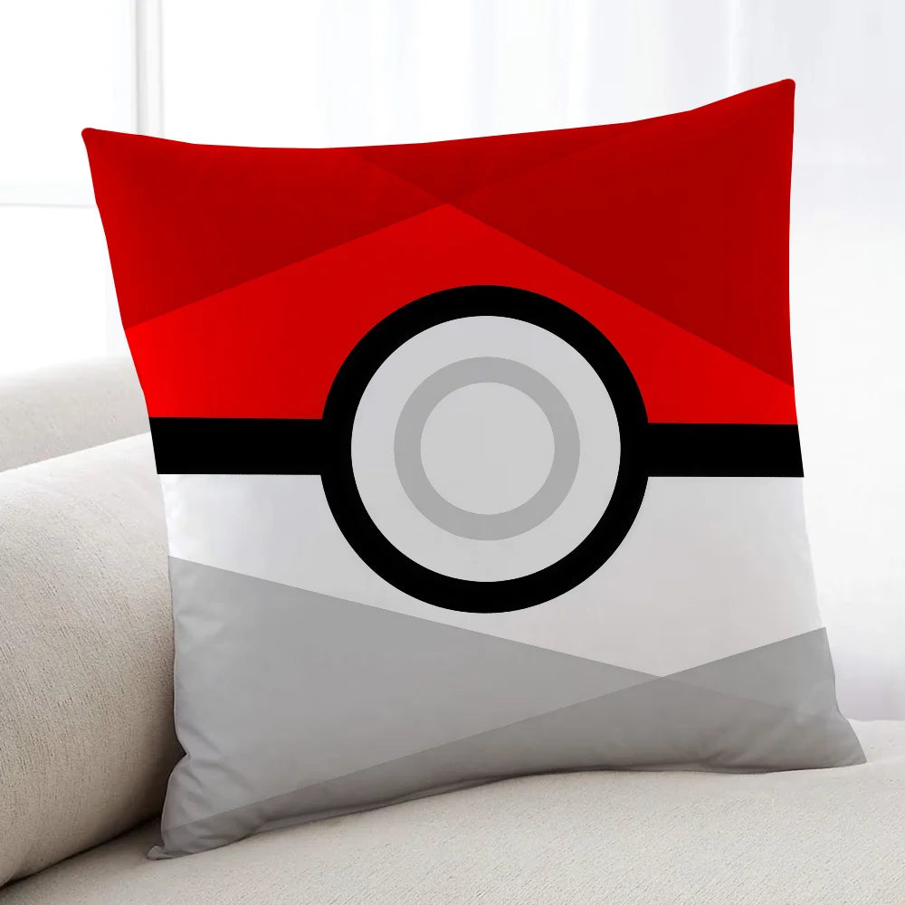 P-Poke B-Ball-ES P-POKEMON-ES cushion cover Home Bedding Sofa living Room pillowcase Simple Soft Skin Cushion Cover Party Gift