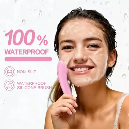 Waterproof Sonic Facial Cleansing Brush - Rechargeable Exfoliating Face Scrubber for Men & Women
