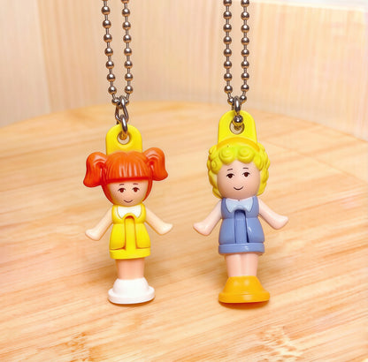 Polly Pocket Pendant Keychain Vintage Micro Playset Collectible Toy For Women Backpack Jacket Hat Fashion Accessory