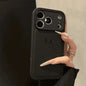 Custom Name Phone Case For iPhone 17 16 15 14 13 Pro Max Plus Air 3D Hot Stamping Faux Leather Cover Couple Gift
