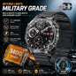 New 1400mAh Big Battery Smart Watch Men Outdoor GPS Flashlight IP68 Waterproof Bluetooth Call AMOLED Military Sports Smartwatch