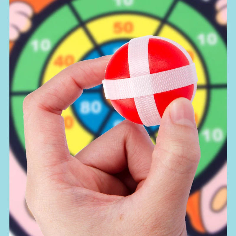 Sticky Ball Dart Board Target Sports Game Toys For Children Outdoor Party Toys Target Sticky Ball Throw Educational Board Games