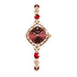 UTHAI Women Watch Brand Red High Beauty Luxury Crystal Diamond Metal Bracelet Waterproof Diamond Female Fashion Clock Watches