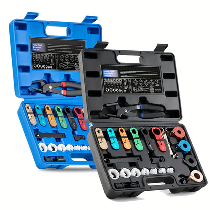 26pcs Fuel Line Disconnect Tool Set with Fuel and AC Disconnect Pliers - Master Quick Disconnect Tool for AC Fuel Line System