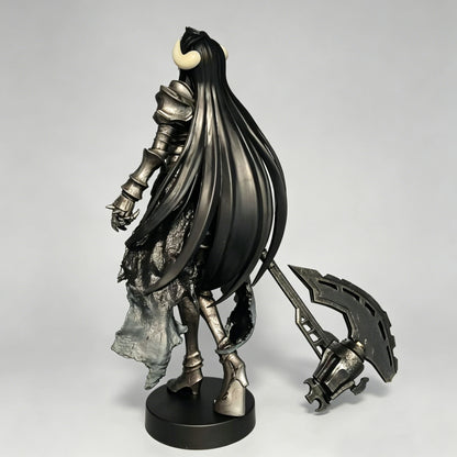 Overlord Armor Ver Figure 24cm Long Hair Demon Horns Battle Axe Statue Anime Model Heavy Metal Texture Armor Knight Figure
