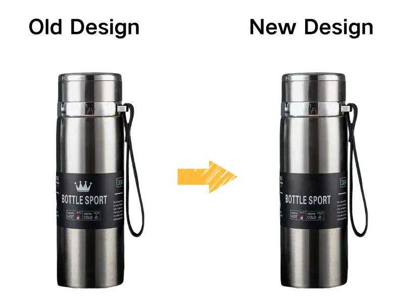 1L Stainless Steel Vacuum Flask Dual Use Hot Cold Drink Bottle Portable Thermal Container Perfect for Holding Water Tea Coffee