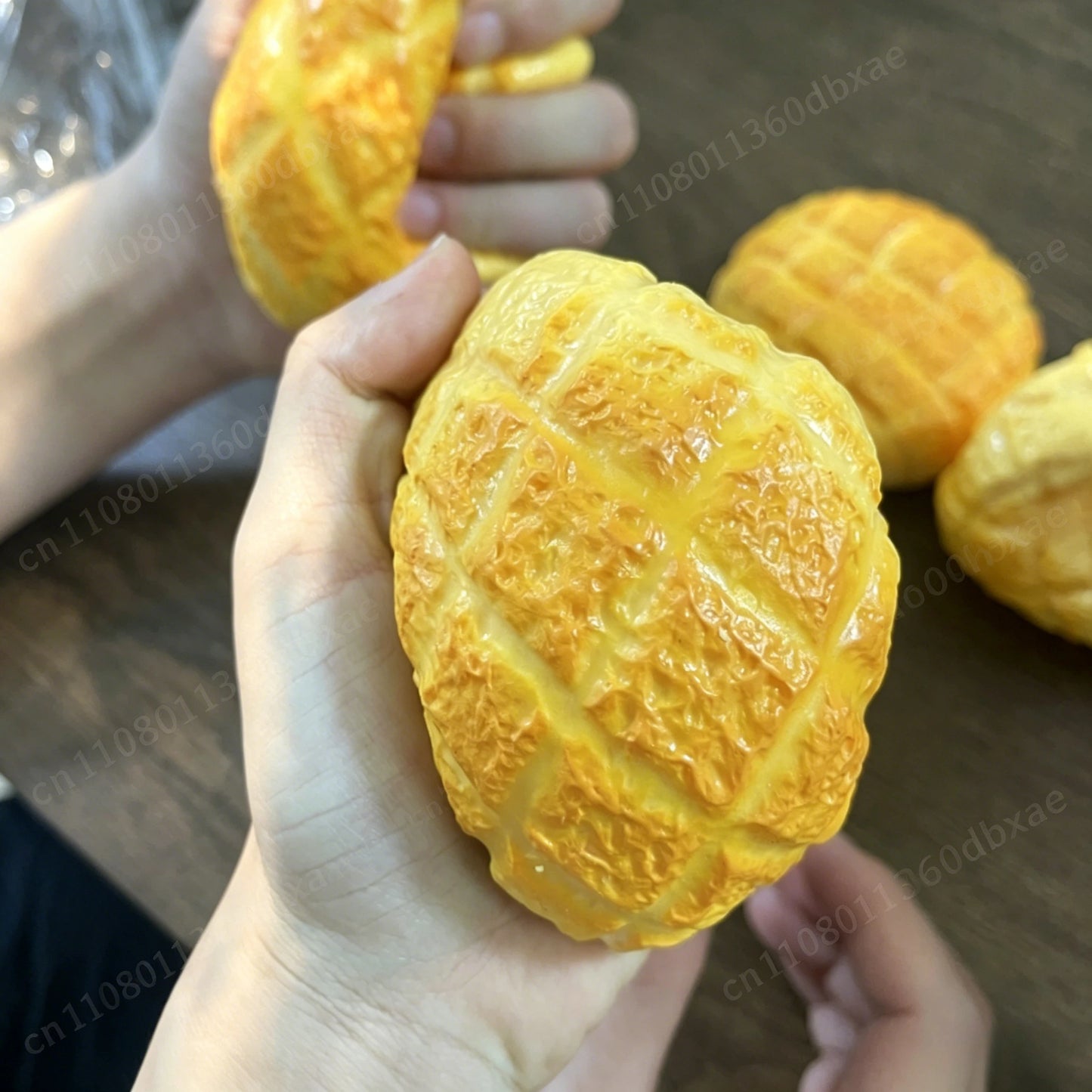 Pineapple Bun Stress Ball Mini Pineapple Bun Crunchy Shapeable Squeeze Ball ASMR Sensory Anti-Stress Fidget Toys for Adults Gift