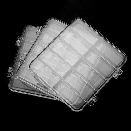 1 Pc Plastic Jewelry Box 5-28 Compartment Slot Organizer Storage Beads Container Adjustable Jewelry Storage Box Rectangle Case