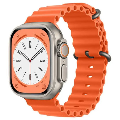 Ocean Strap for apple watch Band 44mm 40mm 45mm 41mm 49mm 46mm silicone correas bracelet iWatch series 7 5 6 3 se 8 Ultra 2 9 10