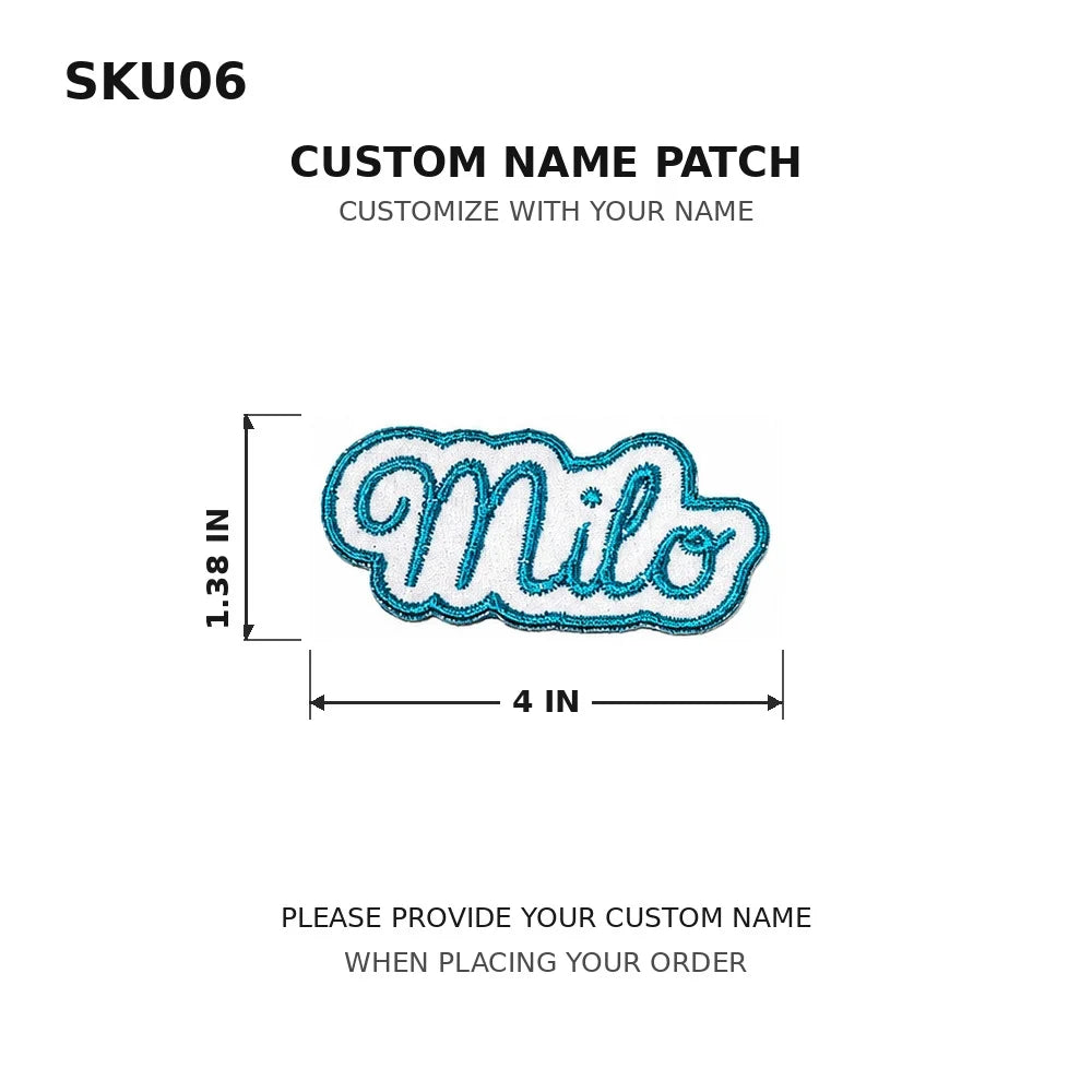 Customized Text Iron‑On Name Embroidered Patch Personalized Letter Applique Badge for Clothes Backpack Hat DIY Accessory