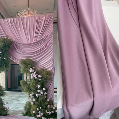 Stretch Knit Jersey Fabric Good Draping Cloth for Wedding Decor, Party Backdrops, Curtains,Photography Background Wide 170cm
