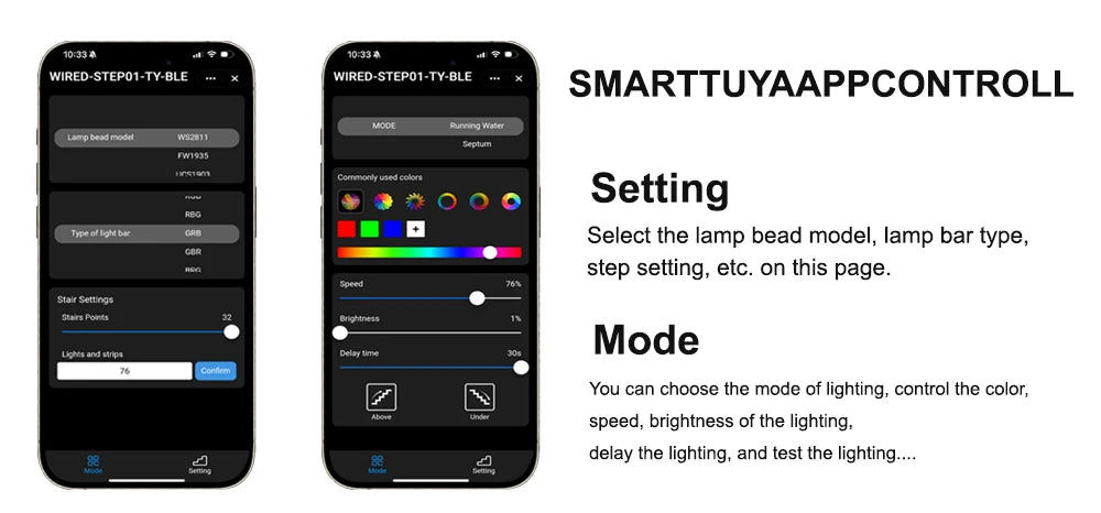Tuya Smart APP Bluetooth wifi zigbee Home Stairway Lighting Strip LED Motion Sensor Automatic Controller Kit 12V 24V 32 Channels