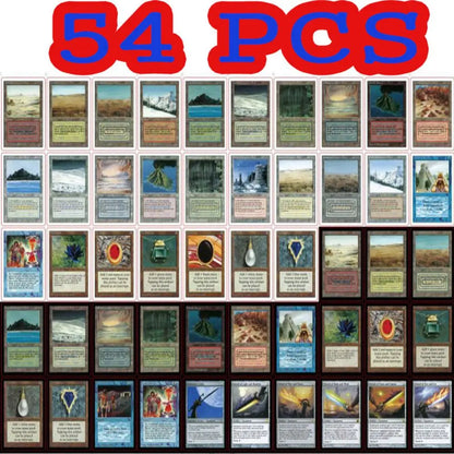 54 Pcs Black Core Cards P9 Dual Land Fetch Land Shock Lands  Proxy Cards