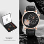 TOMI Set Gift Box Luxury and Fashionable Men's Quartz Watch Leisure Calendar Double Strap Quartz Watch Festival Gift