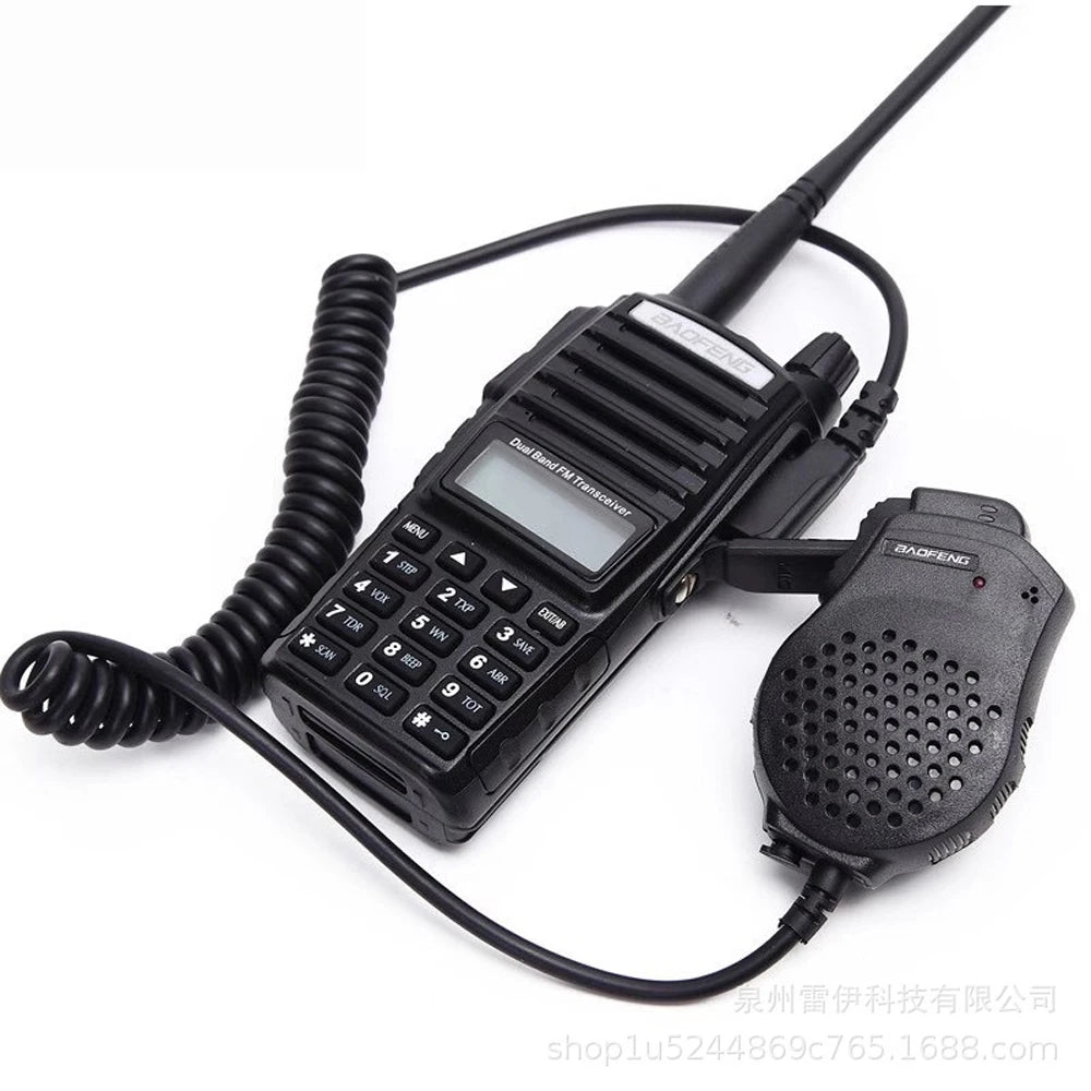 Baofeng Microphone UV-82 Dual PTT Speaker Shoulder Mic Tangent Headset For DM-1701 UVK5 UVK6 UV17 Pro UV5RH UV-18i Walkie Talkie