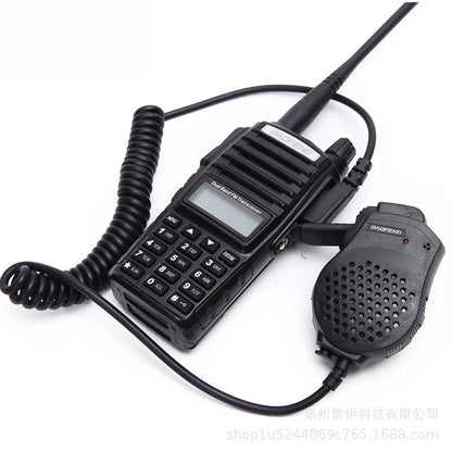 Baofeng Microphone UV-82 Dual PTT Speaker Shoulder Mic Tangent Headset For DM-1701 UVK5 UVK6 UV17 Pro UV5RH UV-18i Walkie Talkie