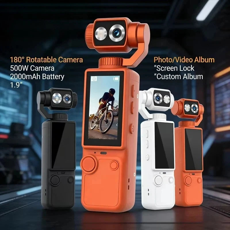 4K Hd Wifi Sports Wearable Camera Hold In Hand Travel Bicycle Driver Recorder Mini Sports Cam For Motorcycle and Vlogging