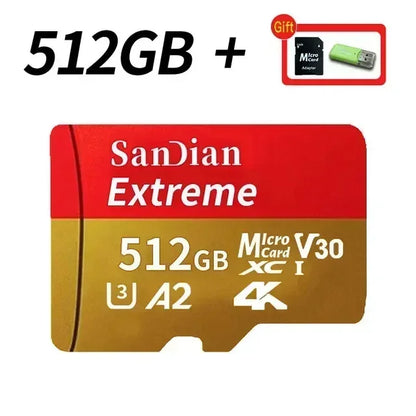 128GB Micro TF SD Card Portable Storage Card for Smartphone Tablet Camera