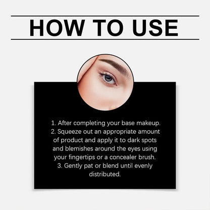 Premium Banana PDRN Eye Dark Circles Blemishes Brightener Concealer Cover Lightweight Non-sticky Under-Eye Concealer Moisturizer