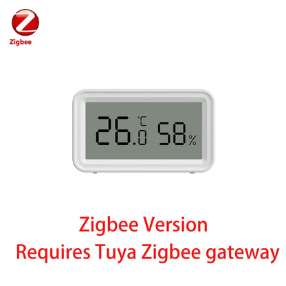 Tuya Zigbee Temperature and Humidity Sensor Thermometer Hygrometer for Smart Home APP Remote Control Support SmartLife